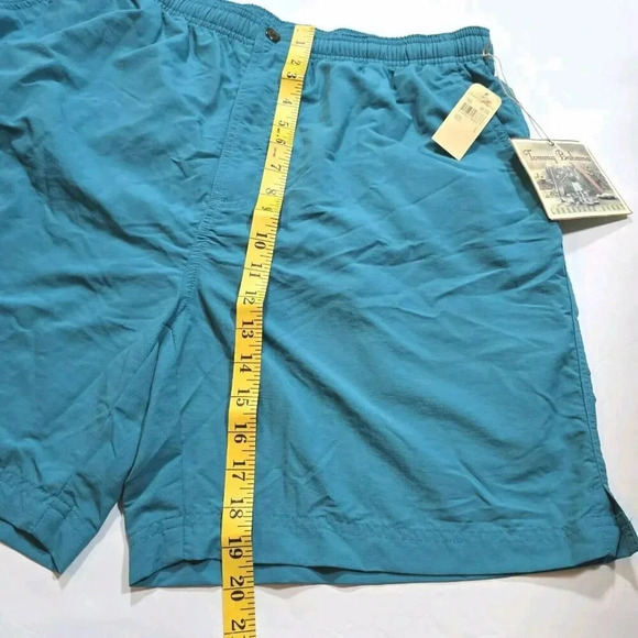 Tommy Bahama Swim Trunks Shorts Men's L Blue Mesh Lined Cargo Zip Pocket - Picture 12 of 13